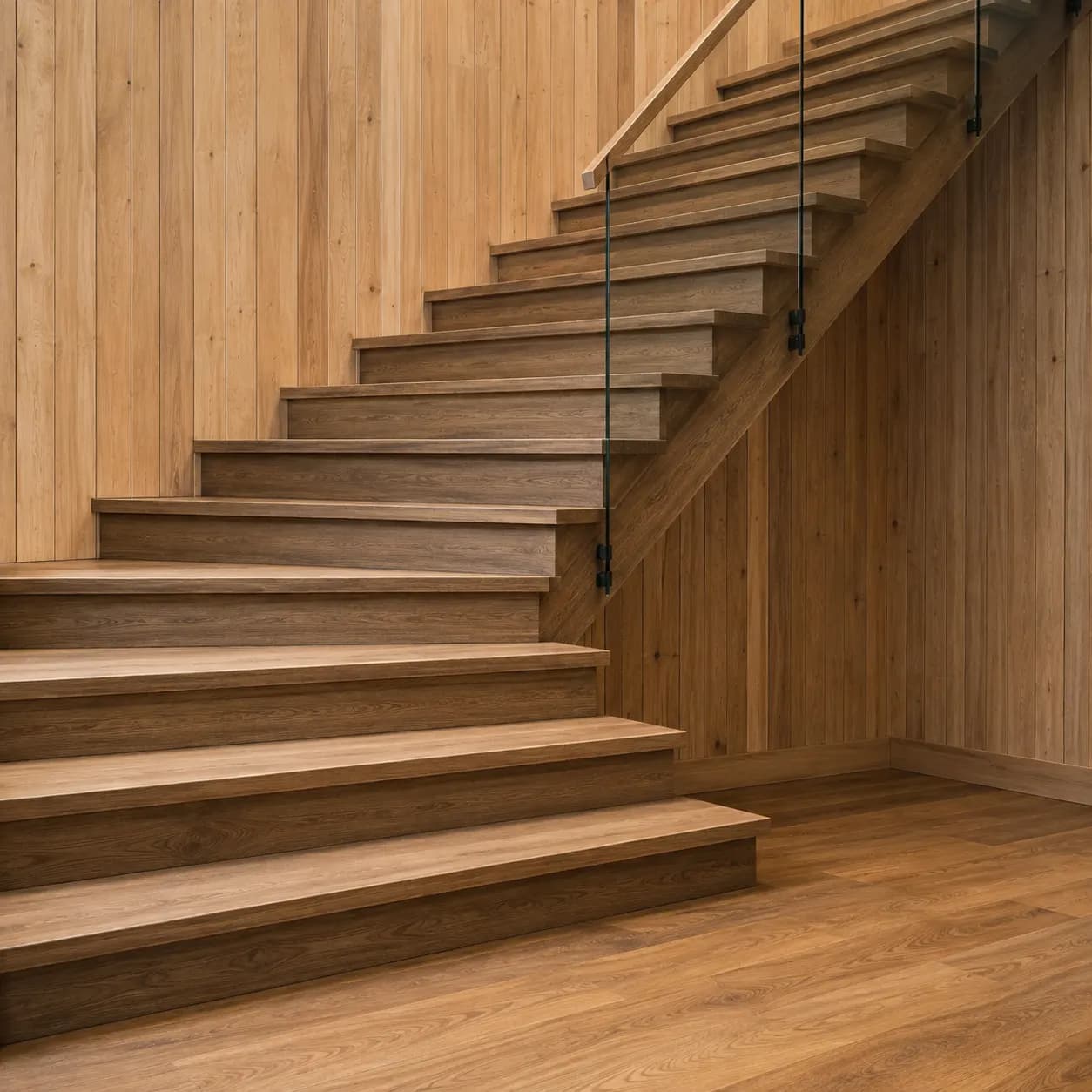 RiseOnStairs craftsman working on a bespoke wooden staircase