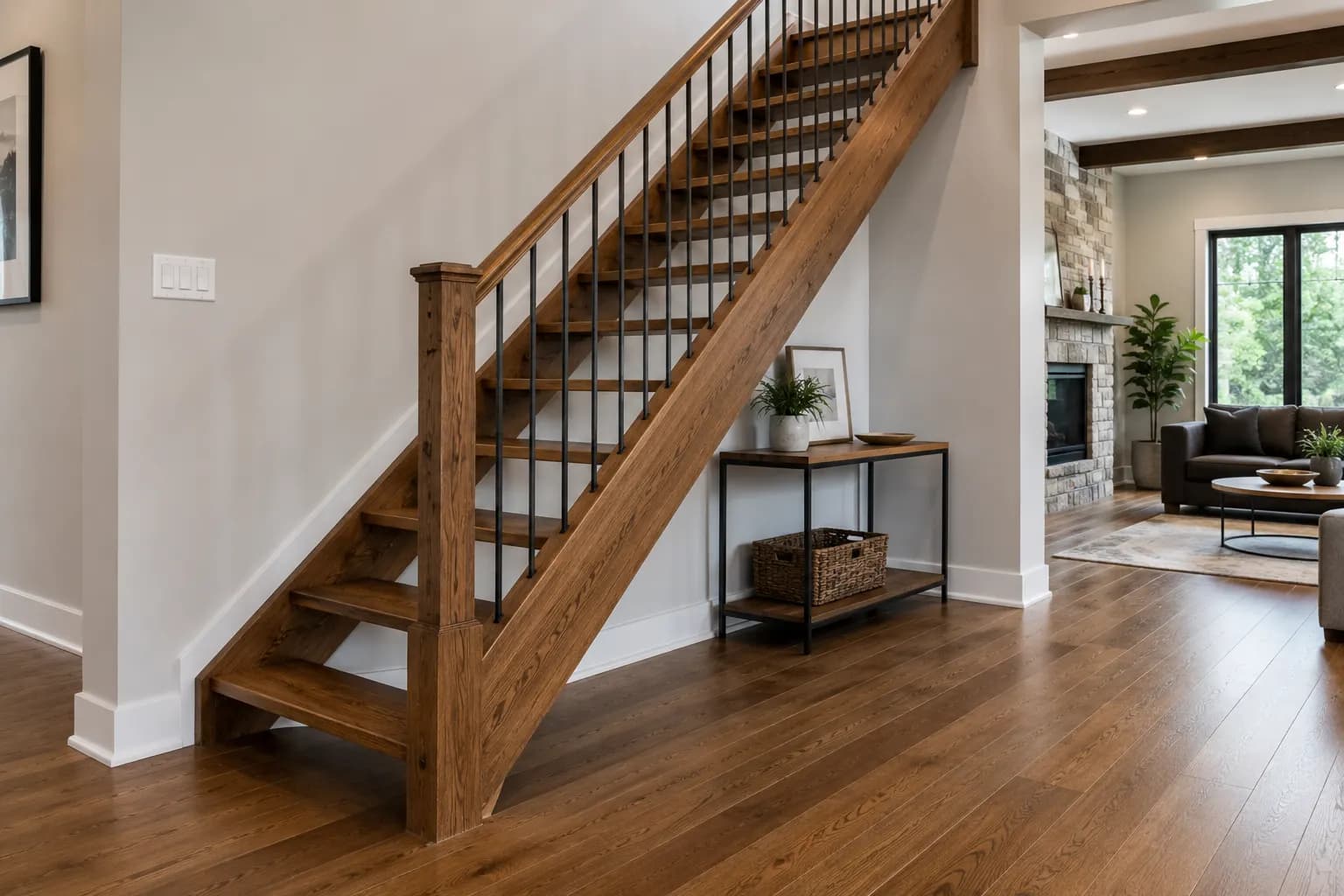 Wooden Stringer Stairs: Open vs Closed, Cost & Design Guide