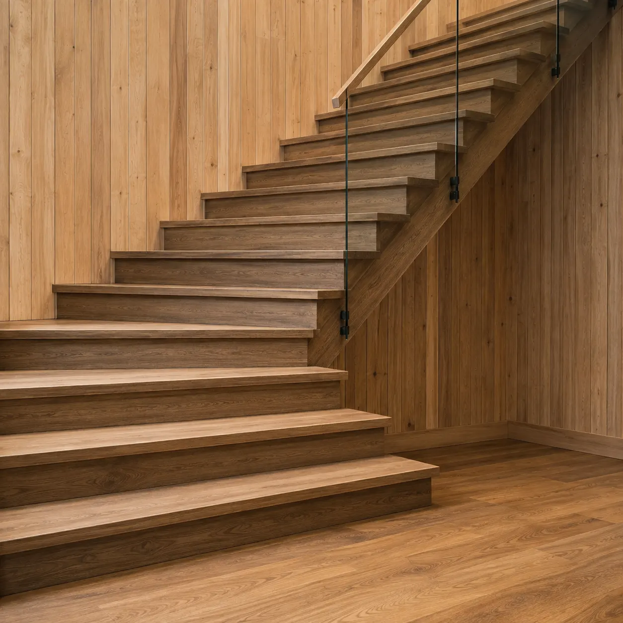 RiseOnStairs craftsman working on a bespoke wooden staircase