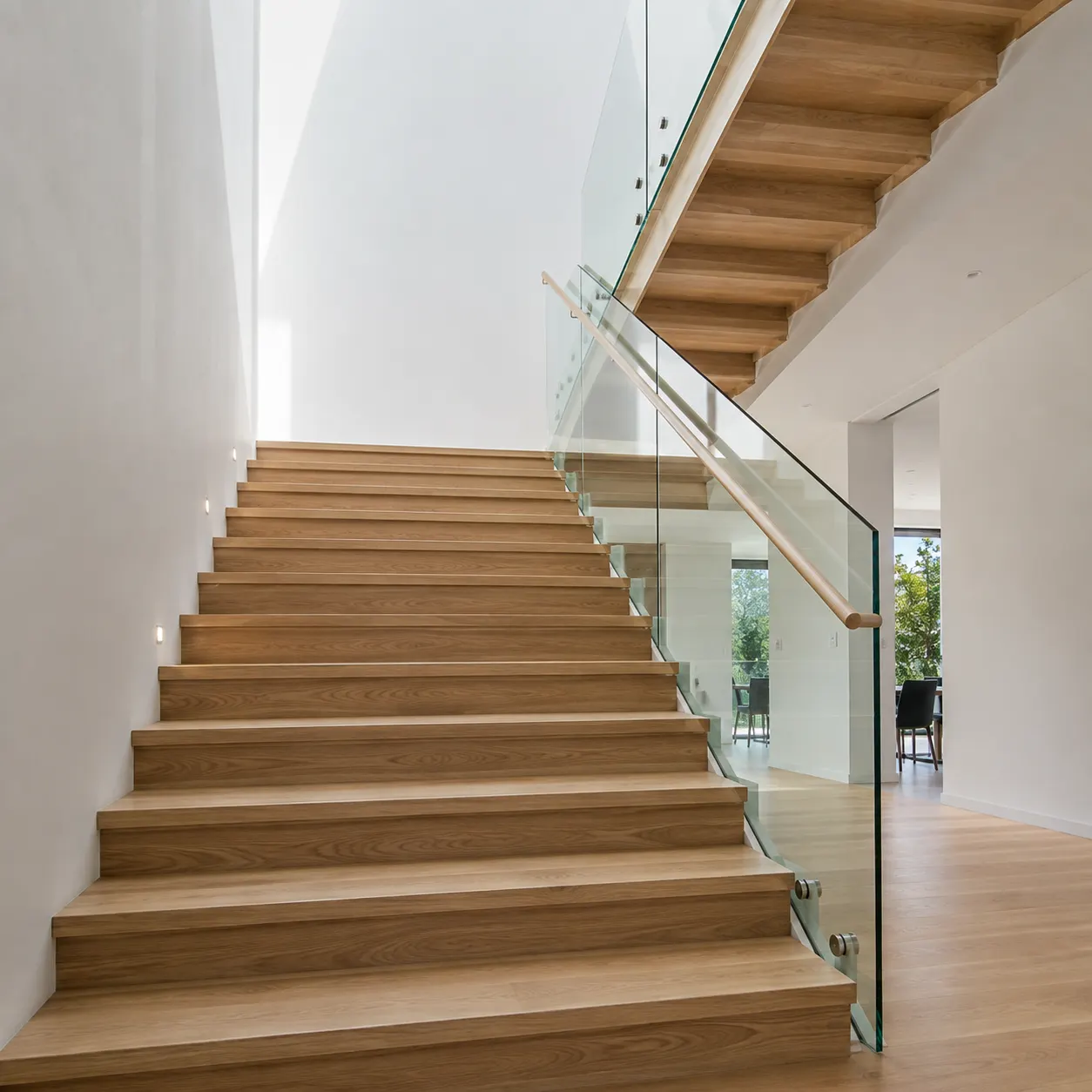 Elegantly designed architectural staircase showcasing RiseOnStairs craftsmanship